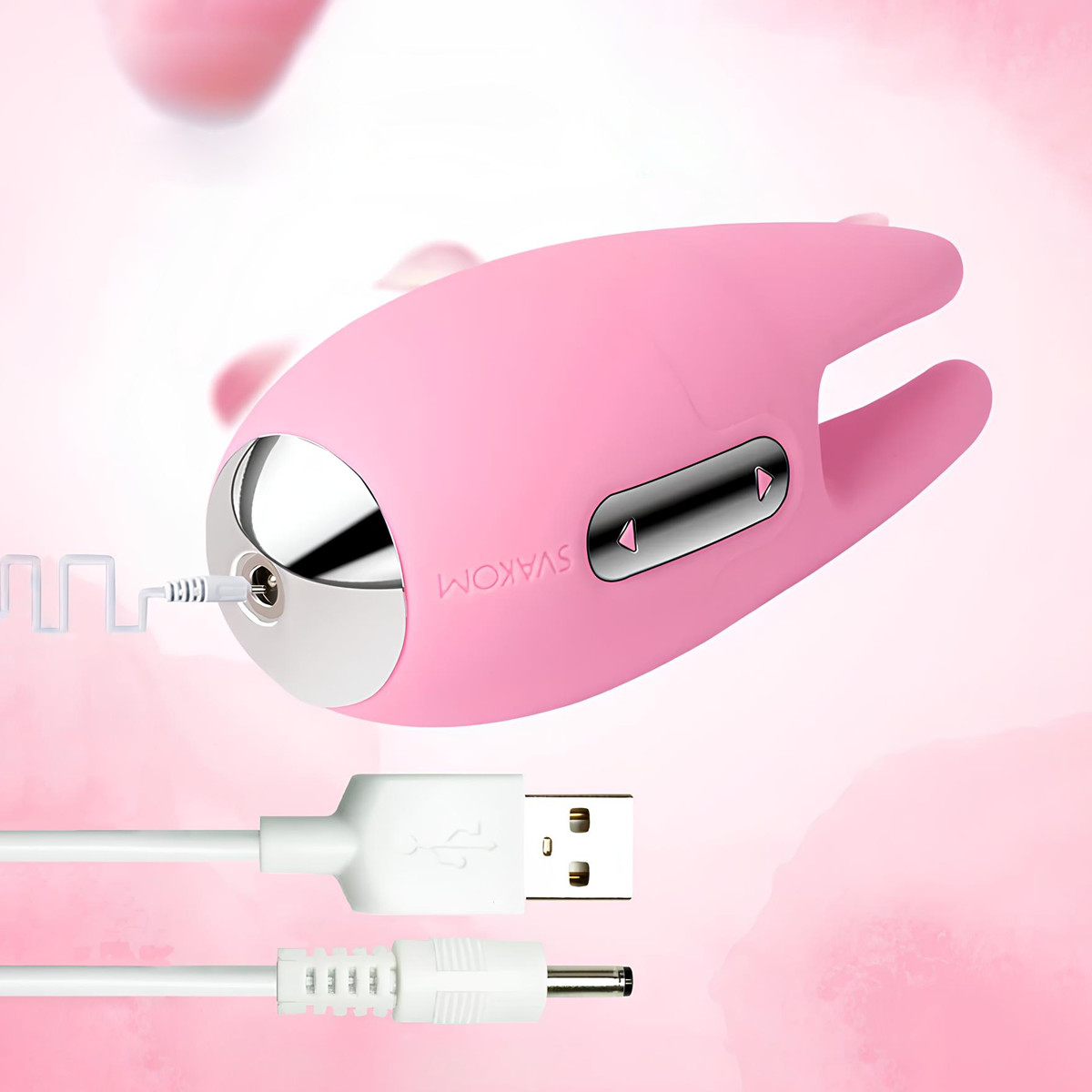 Estimulador de Clitóris em Silicone com 3 Modos de Vibração e Recarregável - Svakom Cookie | 9,5 x 4,1 cm | Cor: Rosa Claro - 10