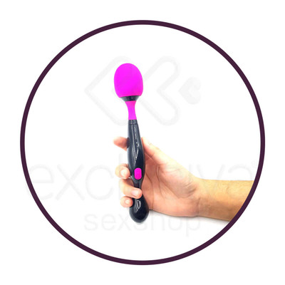 Foto 3 do produto Symphony - Vibrador Massageador Estimulador de Clítoris Recarregável em Silicone com Formato Anatômico, 10 Modos de Vibrações e Baixo nível de Ruído - 21 x 3,6 cm