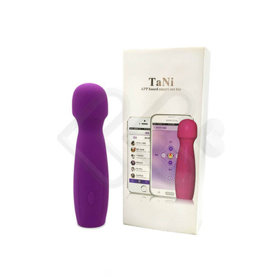Foto 1 do produto Mini Massageador Recarregável em Silicone Soft Touch com 10 Modos de Vibração e Controle por Aplicativo - Tani | 14,9 x 3,6 cm | Disponível em 2 Cores