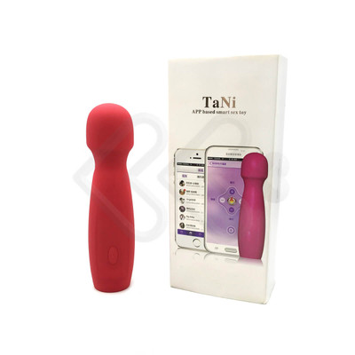 Foto 2 do produto Mini Massageador Recarregável em Silicone Soft Touch com 10 Modos de Vibração e Controle por Aplicativo - Tani | 14,9 x 3,6 cm | Disponível em 2 Cores