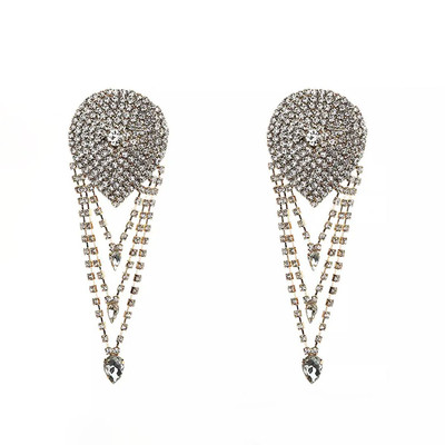 Foto 2 do produto Tapa Seio de Luxo com Strass e Pingente - Pleasure Dreams Nipples Pasties