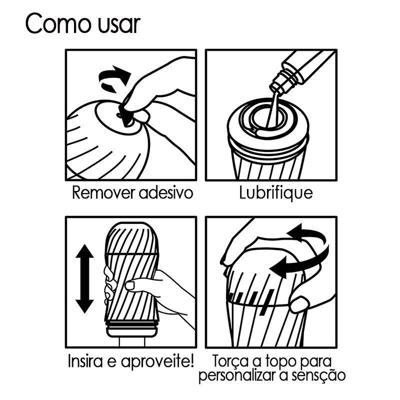 Copo Masturbador com Textura Interna Ondular - Tenga Air-Tech Twist Ripple - 3