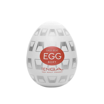 Foto 2 do produto Masturbador Masculino em Silicone com Texturas Interna - Tenga Egg Boxy