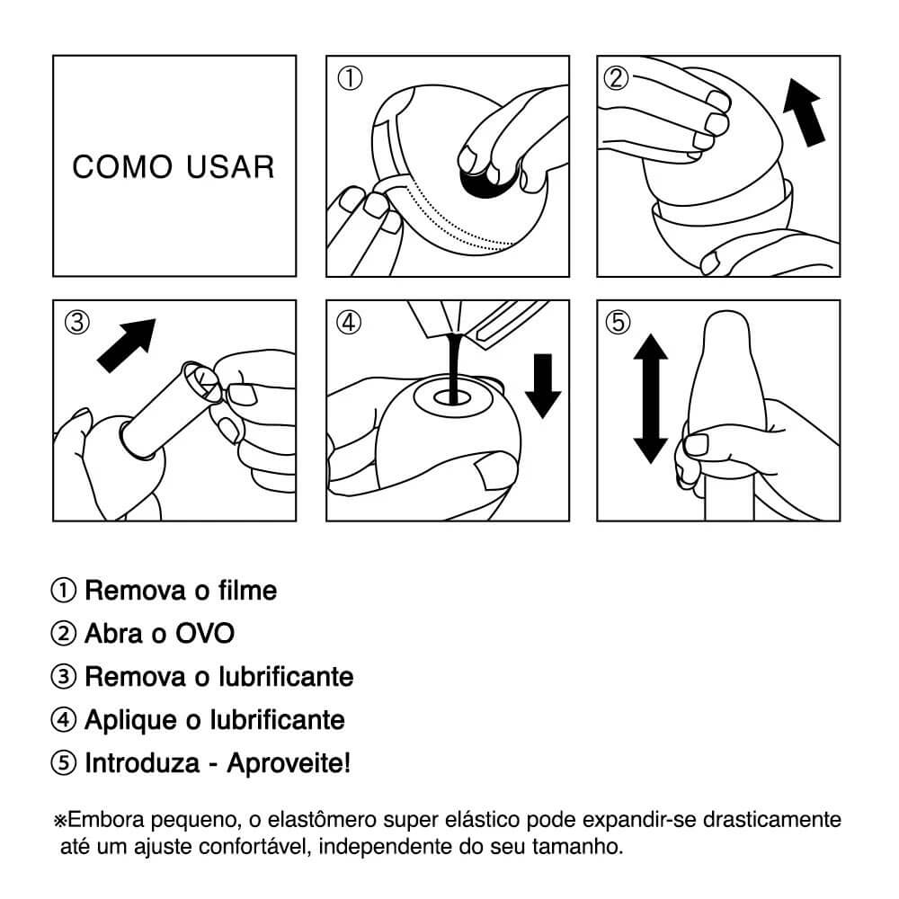 Masturbador Masculino em Silicone com Texturas Interna - Tenga Egg Boxy - 4