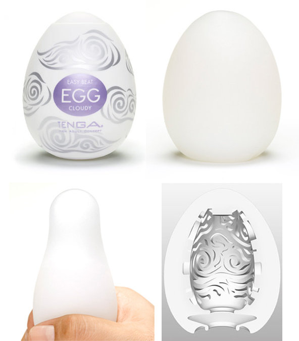 Masturbador em TPE com Textura em Forma de Nuvens - Tenga Egg Cloudy | 5,8 x 5 cm - 4