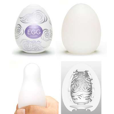 Foto 4 do produto Masturbador em TPE com Textura em Forma de Nuvens - Tenga Egg Cloudy | 5,8 x 5 cm