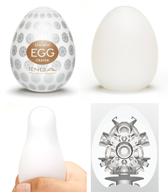 Masturbador em TPE com Ondulações Interna - Tenga Egg Crater | 5,8 x 5 cm - 4