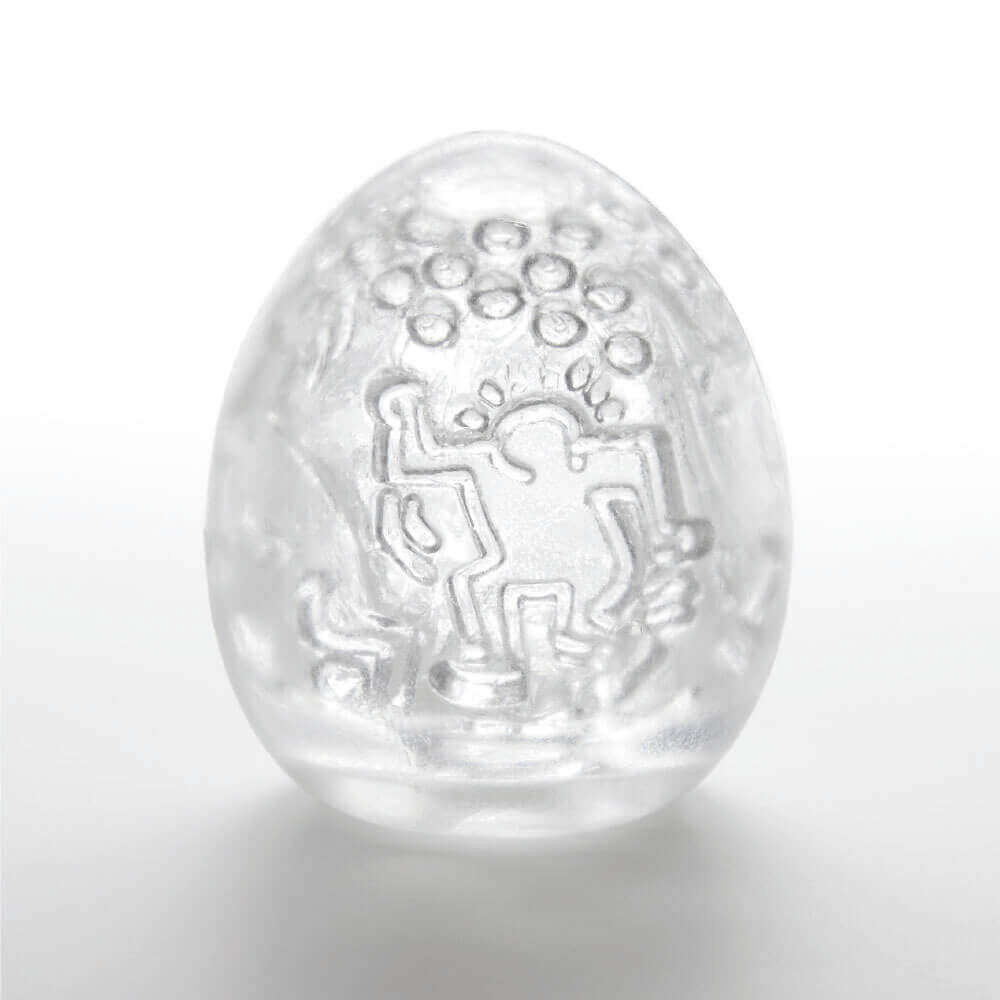 Masturbador em TPE com Textura Personalizada - Tenga x Keith Haring Egg Dance | 5,8 x 5 cm - 3