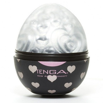 Foto 2 do produto Masturbador Masculino com Texturas em Forma de Corações - Tenga Egg Lovers