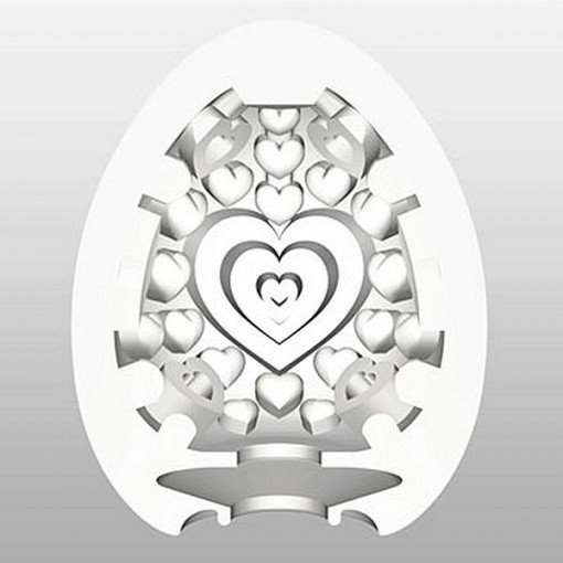 Masturbador Masculino com Texturas em Forma de Corações - Tenga Egg Lovers - 4