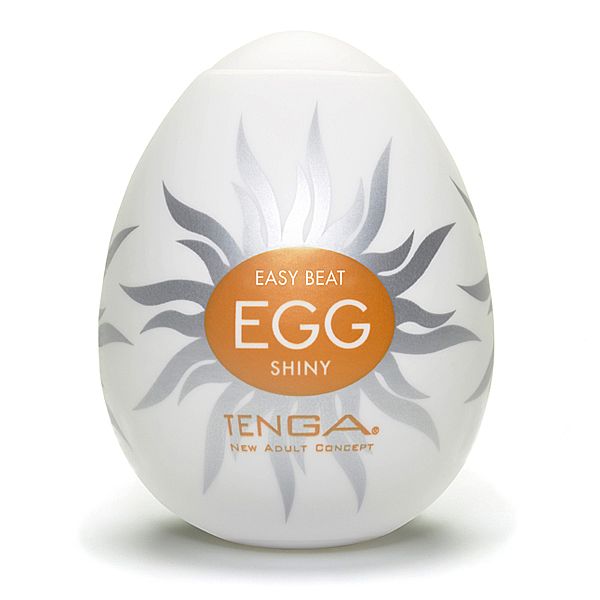 Masturbador em TPE com Ondulações no Interior - Tenga Egg Shiny | 5,8 x 5 cm - 2