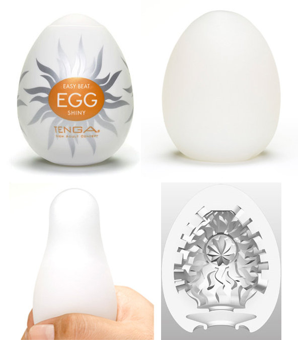 Masturbador em TPE com Ondulações no Interior - Tenga Egg Shiny | 5,8 x 5 cm - 4