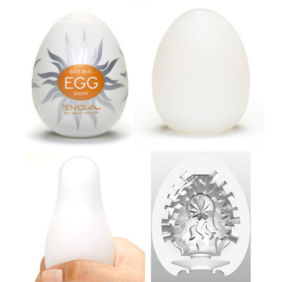 Foto 4 do produto Masturbador em TPE com Ondulações no Interior - Tenga Egg Shiny | 5,8 x 5 cm