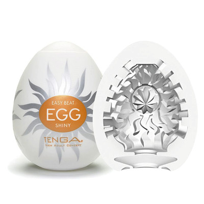 Foto 1 do produto Masturbador em TPE com Ondulações no Interior - Tenga Egg Shiny | 5,8 x 5 cm