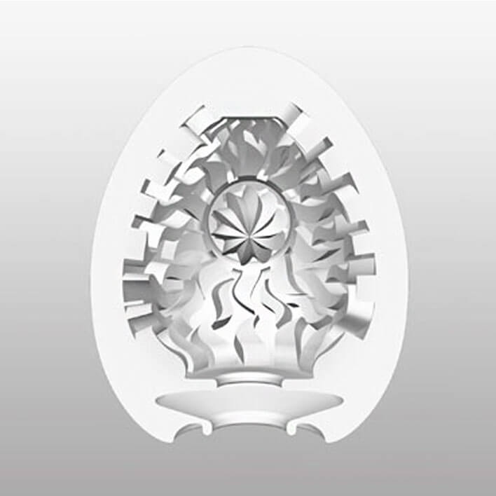 Masturbador em TPE com Ondulações no Interior - Tenga Egg Shiny | 5,8 x 5 cm - 3