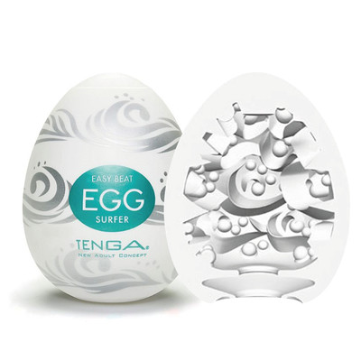 Foto 1 do produto Masturbador Masculino com Textura Interna - Tenga Egg Surfer
