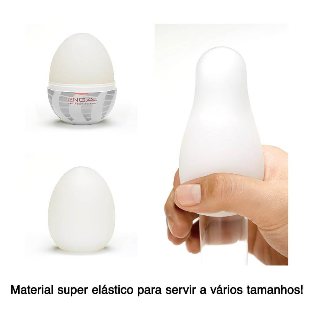 Masturbador Masculino em Silicone com Texturas Interna - Tenga Egg Tornado - 3