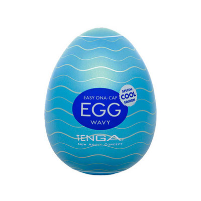 Masturbador Masculino com Sensação Refrescante - Tenga Egg Wavy Cool