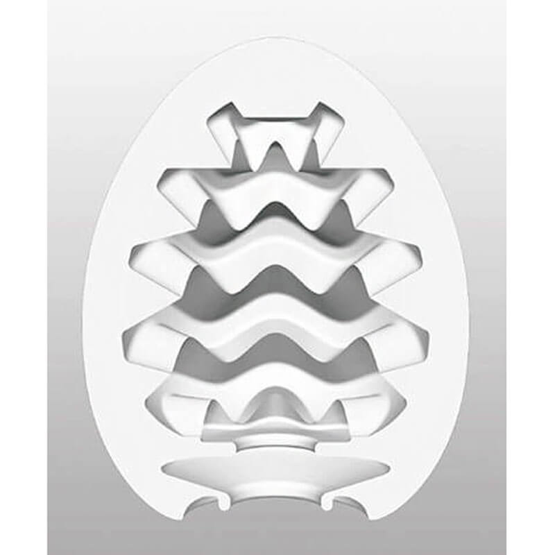 Masturbador Masculino com Sensação Refrescante - Tenga Egg Wavy Cool - 2