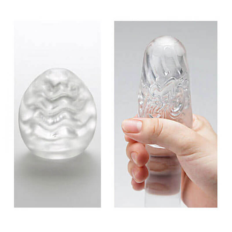 Masturbador Masculino com Sensação Refrescante - Tenga Egg Wavy Cool - 3