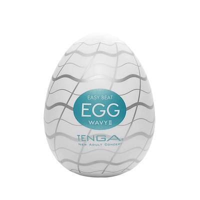 Foto 1 do produto Masturbador Masculino em Silicone com Texturas Interna - Tenga Egg Wavy II