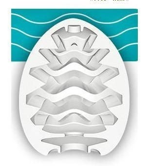 Masturbador Masculino com Textura de Ondulações - Tenga Egg Wavy - 2