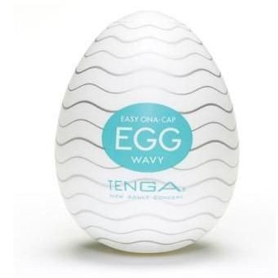 Masturbador Masculino com Textura de Ondulações - Tenga Egg Wavy