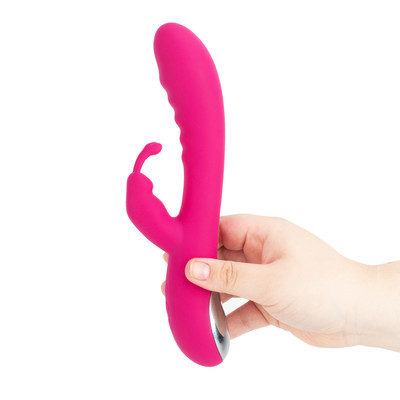 Vibrador de Ponto G com Estimulador de Clitóris e 8 Modos de Vibração em 3 Intensidades - Tess My Tyrant | 12,5 x 3,7 cm