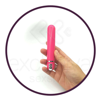 Bullet Recarregável com 10 Modos de Vibração - The Ammo - 11,6 x 2 cm | Cor: Rosa