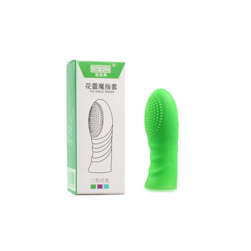 Capa para Dedo em Silicone com Texturas Massageadoras - The Magic Finger | Disponível em 3 Cores - 3