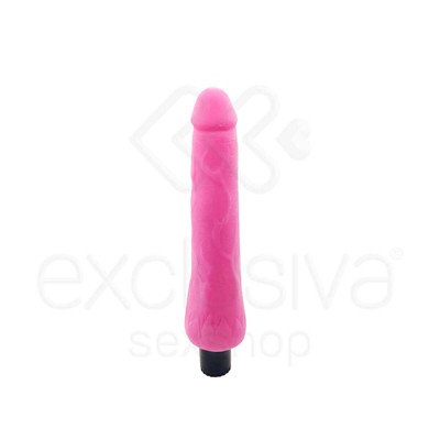 Foto 2 do produto The Realistic Cock - Prótese Realística em Forma de Pênis em Cyberskin com Multivelocidade - 25 x 4 cm | Cor: Rosa