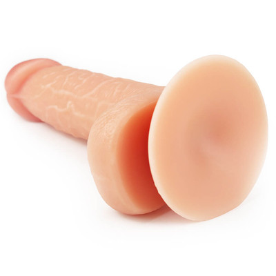 Foto 5 do produto Prótese Peniana Realística em TPE com Escroto, Veias Salientes e Ventosa - Lovetoy The Ultra Soft Dude 7.0 | 13 x 3,6 cm