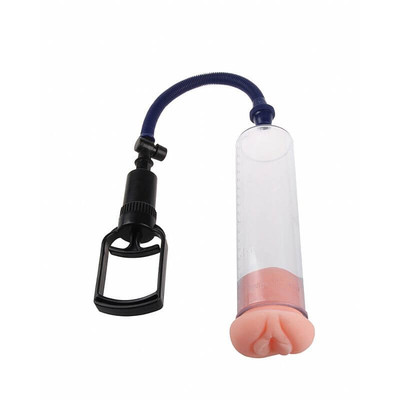 The U.S. Soldier Penis Pump - Bomba Peniana Manual com Manopla e Anel em Cyberskin com Formato de Vagina