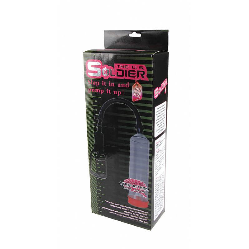The U.S. Soldier Penis Pump - Bomba Peniana Manual com Manopla e Anel em Cyberskin com Formato de Vagina - 5