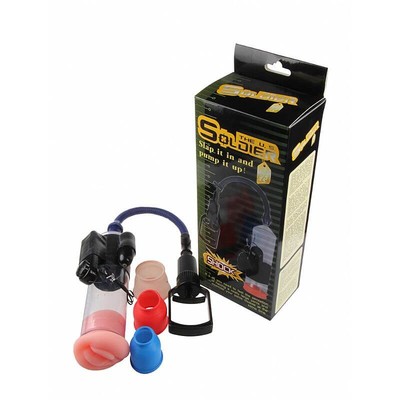 Foto 1 do produto The U.S. Soldier Shock - Bomba Peniana Manual com Cápsula Vibratória e Controle Remoto