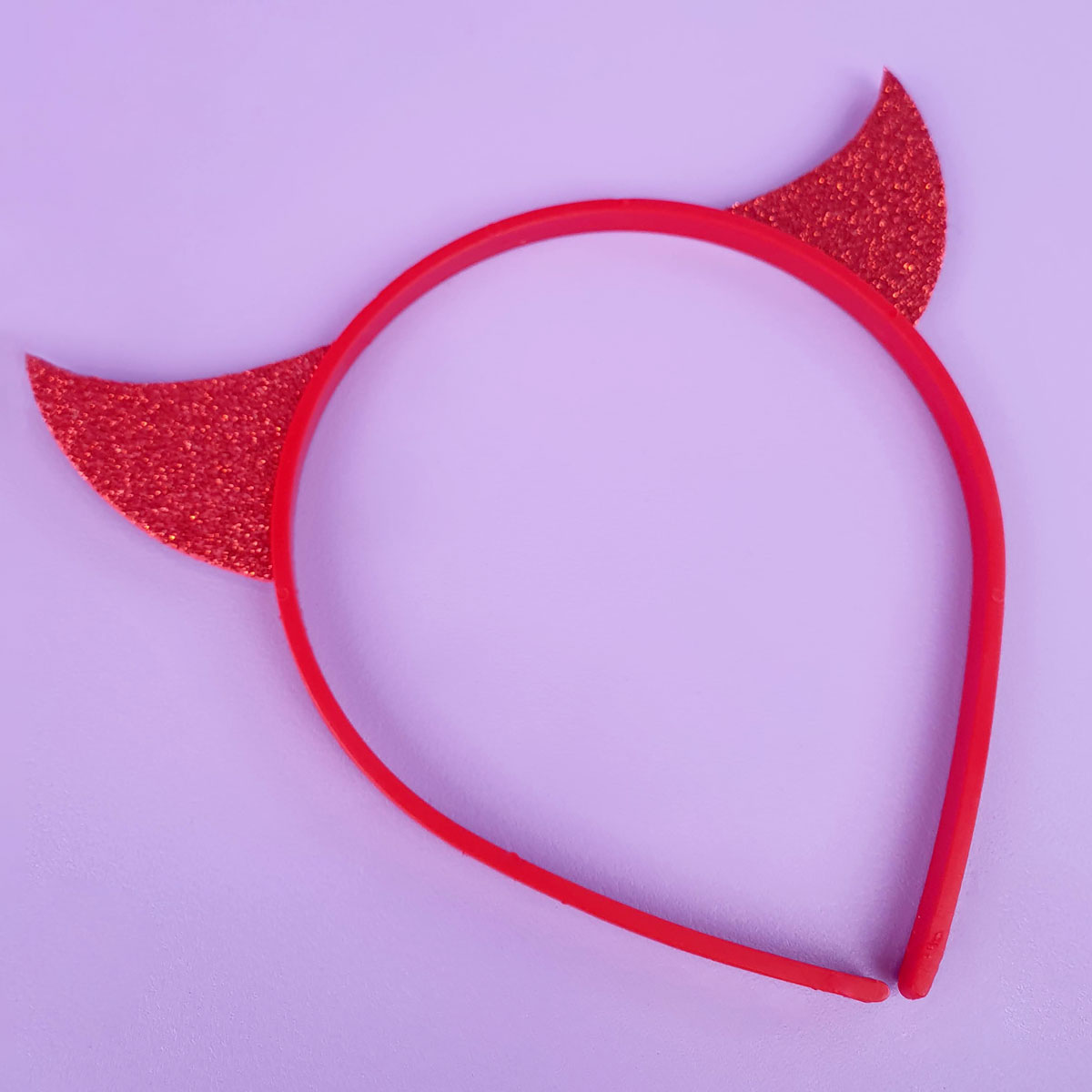 Tiara Diabinho com Glitter - FestaChic | Disponível em 2 Cores - 3