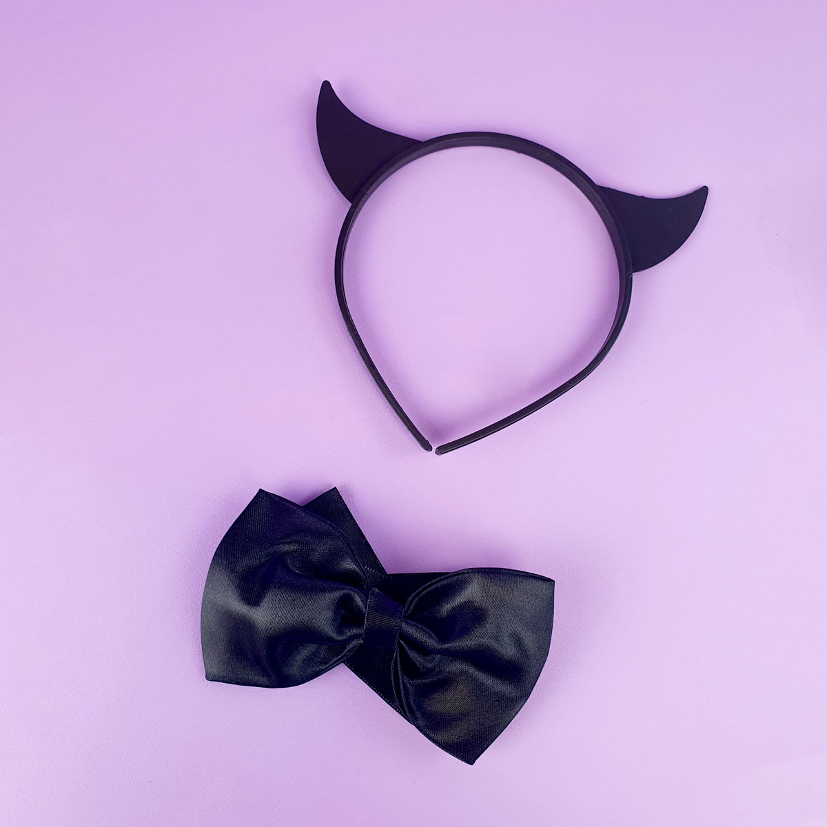 Tiara Diabinho Com Gravata Borboleta - FestaChic | Disponível em 2 Cores - 2