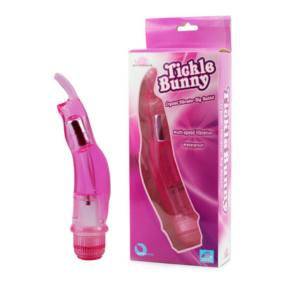 Foto 1 do produto Tickle Bunny - Vibrador Ponto G em Forma de Coelho com Vibração Multivelocidade e Resistente à Água - 22 x 4 cm  | Cor: Rosa