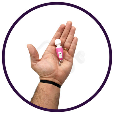Foto 4 do produto Mini Vibrador em Forma de Chaveiro com Vibração Única - Tiny Inagic Super Powered - 6,5 x 1,9 cm | Disponível em 2 Cores