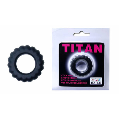 Titan - Anel Peniano com Textura Ondular Grande