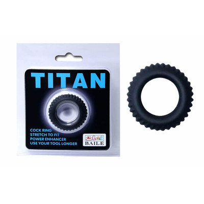 Titan - Anel Peniano com Textura Ondular Pequena