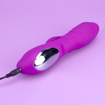 Foto 4 do produto Vibrador Estimulador de Ponto G e Clitóris com Texturas Massageadoras, 7 Modos de Vibração e Aquecimento - Topo Toys Ella | 11 x 3,9 cm