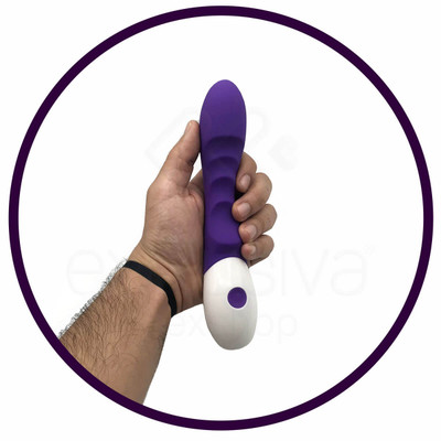 Foto 6 do produto Topo Toys A42 Vibrator - Vibrador de Ponto G e Estimulador de Clitóris com Texturas Massageadoras e 7 Modos de Vibração - 13 x 3,6 cm