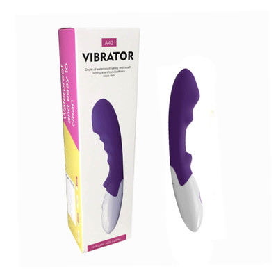 Foto 1 do produto Topo Toys A43 Vibrator - Vibrador de Ponto G e Estimulador de Clitóris com 2 Texturas Massageadoras e 7 Modos de Vibração - 12,7 x 3,6 cm