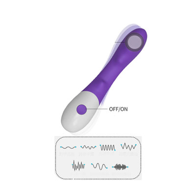 Foto 5 do produto Topo Toys A43 Vibrator - Vibrador de Ponto G e Estimulador de Clitóris com 2 Texturas Massageadoras e 7 Modos de Vibração - 12,7 x 3,6 cm