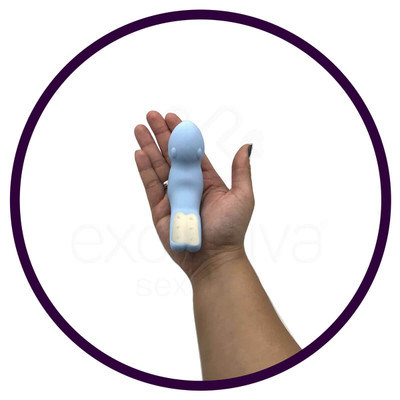 Foto 6 do produto Vibrador Estimulador de Ponto G e Clitóris com 9 Modos de Vibração e Aplicativo, Recarregável Via USB - Topo Toys A52 - 12,5 x 3,3 cm