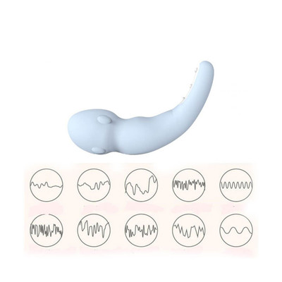 Foto 4 do produto Vibrador Estimulador de Ponto G e Clitóris com 9 Modos de Vibração e Aplicativo, Recarregável Via USB - Topo Toys A52 - 12,5 x 3,3 cm