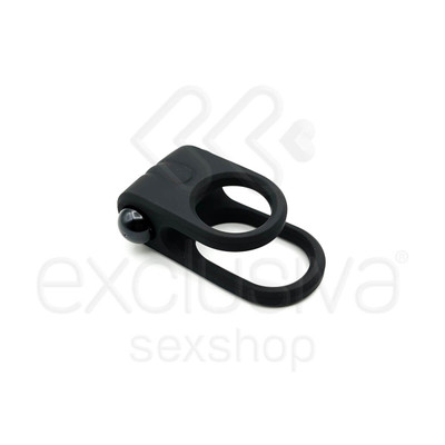 Foto 5 do produto Topo Toys - Anel Peniano e Escrotal em Silicone com Estimulador de Clítoris e Cápsula Vibratória - 8,5 x 6 cm