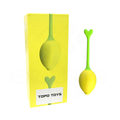 Foto 1 do produto Topo Toys Lemon Ball - Vibrador Estimulador em Forma de Limão com 10 Modos de Vibração e Aplicativo - 4,9 x 3,4 cm