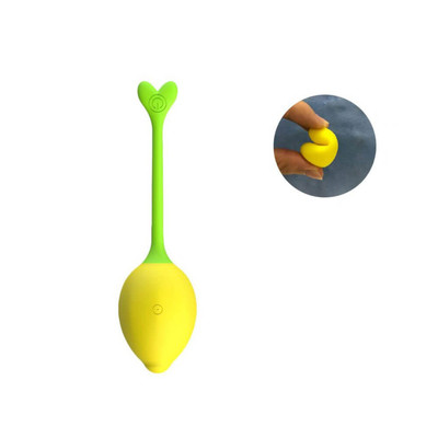 Foto 2 do produto Topo Toys Lemon Ball - Vibrador Estimulador em Forma de Limão com 10 Modos de Vibração e Aplicativo - 4,9 x 3,4 cm